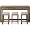 Riverside Furniture Denali Console Table with Stools