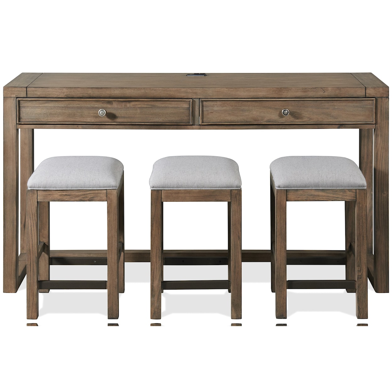 Riverside Furniture Denali Console Table with Stools