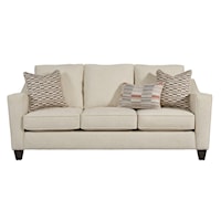 Contemporary Sofa with Exposed Wooden Legs