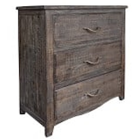  Solid Pine 3-Drawer Bedroom Chest