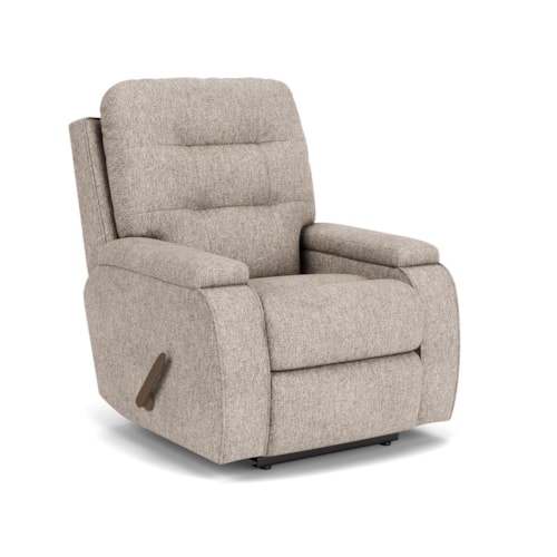 Wall-Saver Recliner with Channeled Back