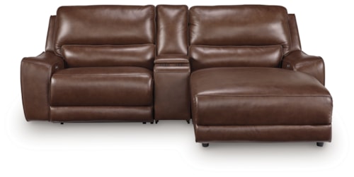 3-Piece Power Reclining Sectional With Chaise