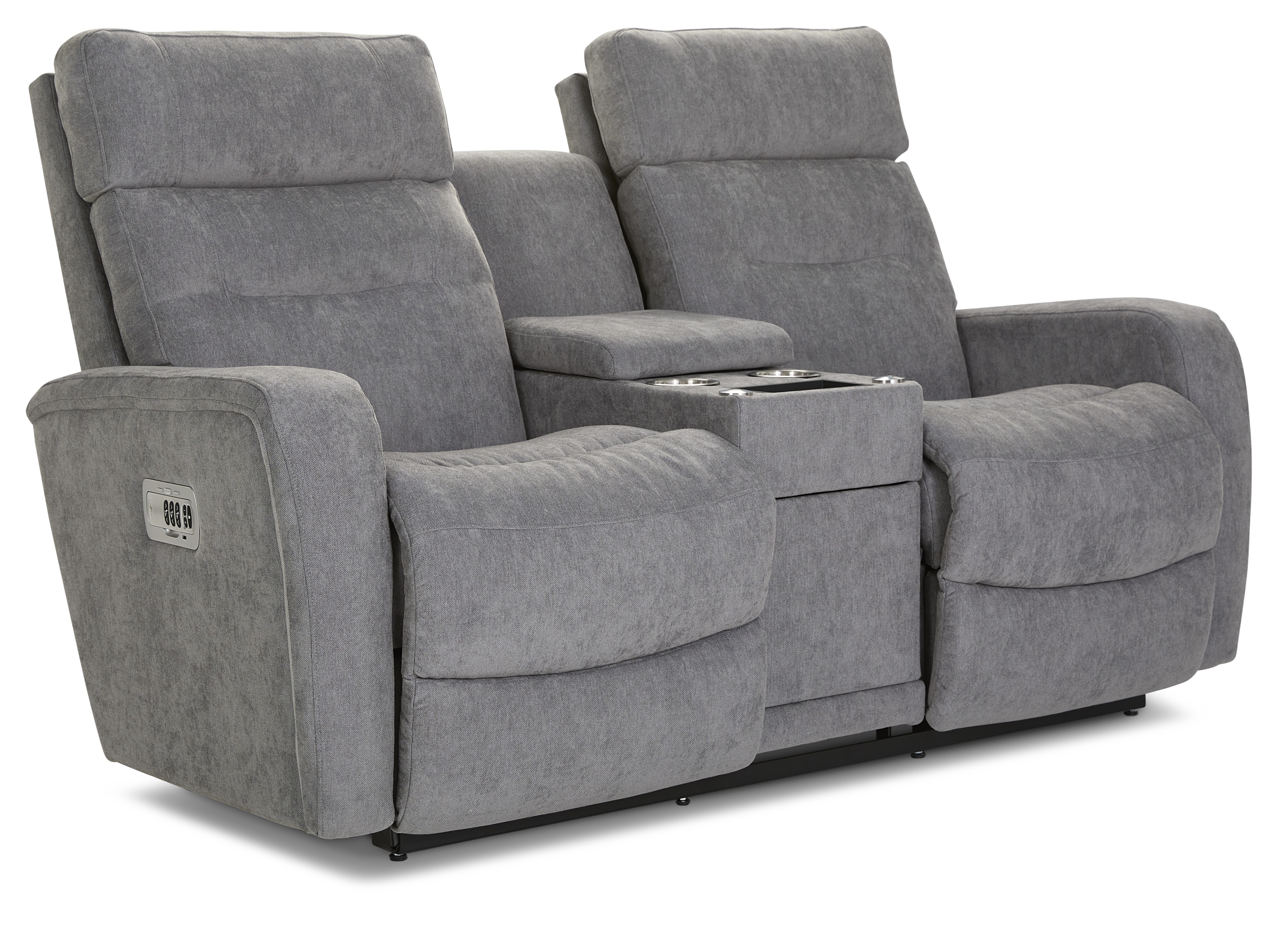 Pwr. Recline Wall Loveseat w/Console/HR&amp;Lum.