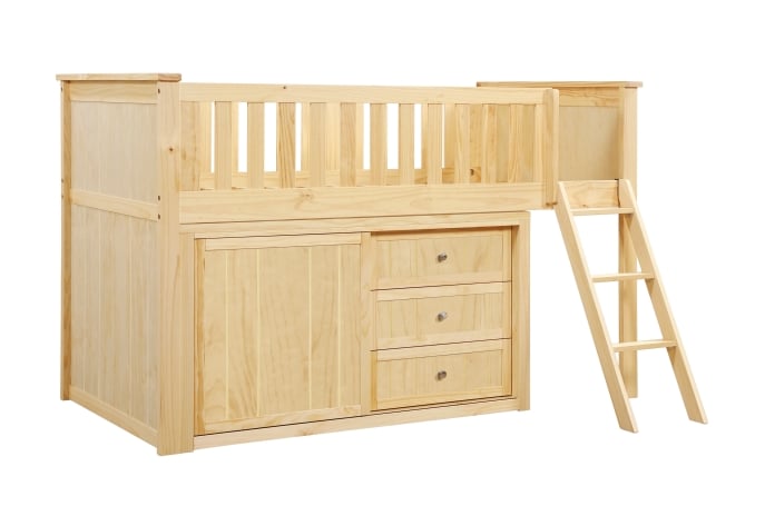 Homelegance Bartly Twin Low Loft Bunk