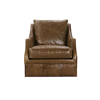 Casual Leather Swivel Chair