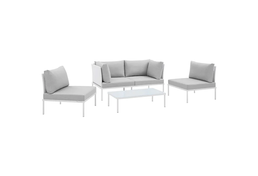 Harmony Outdoor 4-Piece Seating Set by Modway at Value City Furniture