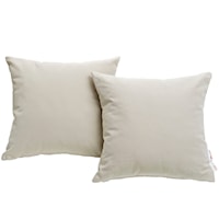 2 Piece Outdoor Patio Sunbrella® Pillow Set - Beige