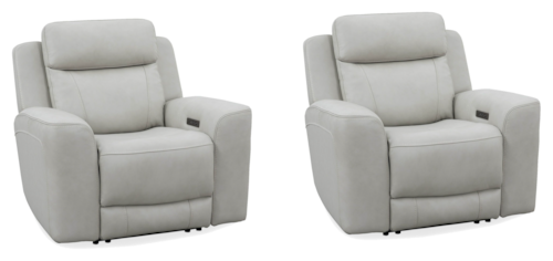 Casual Power Recliner with Power Headrest (Set of 2)