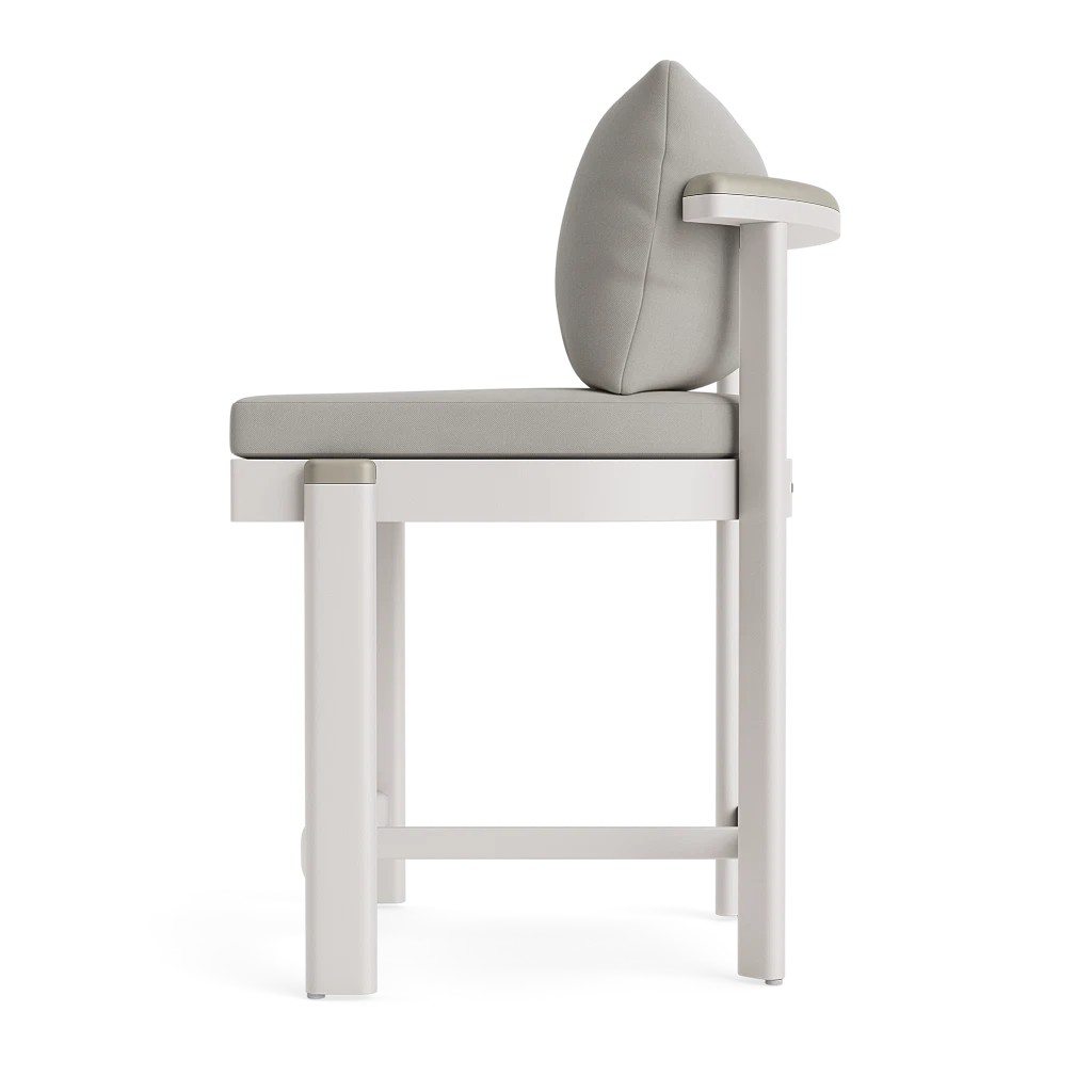 Brown Jordan Luca Cushioned Fixed Counter Stool