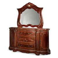 2-Piece Traditional Dresser and Mirror Set
