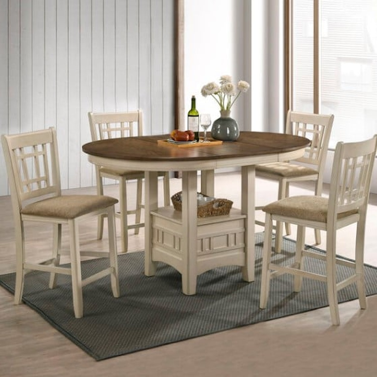 Intercon Mission Casuals Lattice Back Barstool