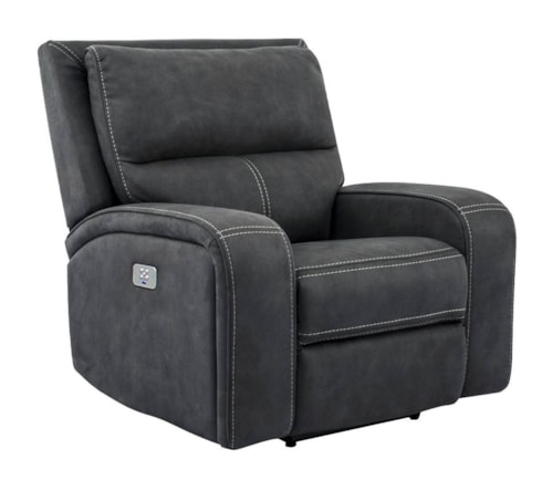 Casual Power Recliner with Power Headrest