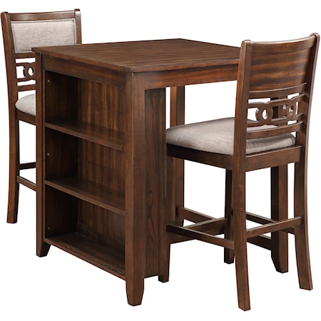 3-Piece Counter Table and Chair Set