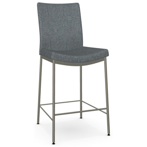 Contemporary Upholstered Counter Height Stool