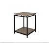 International Furniture Direct Blacksmith End Table with Shelving