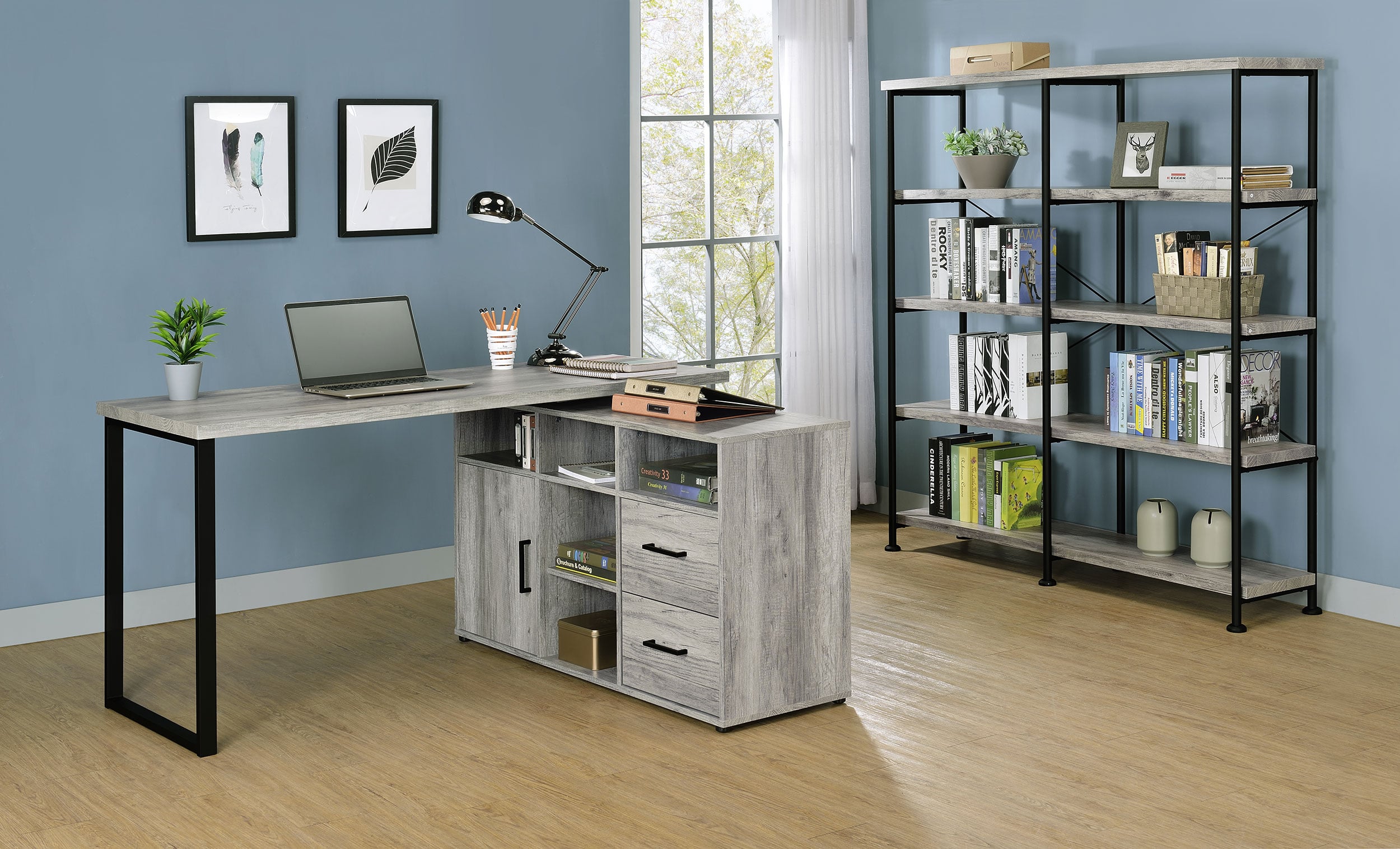 Coaster Hertford Hertford 59-inch L-Shape Computer Desk