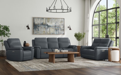 Casual 3-Piece Power Reclining Living Room Set