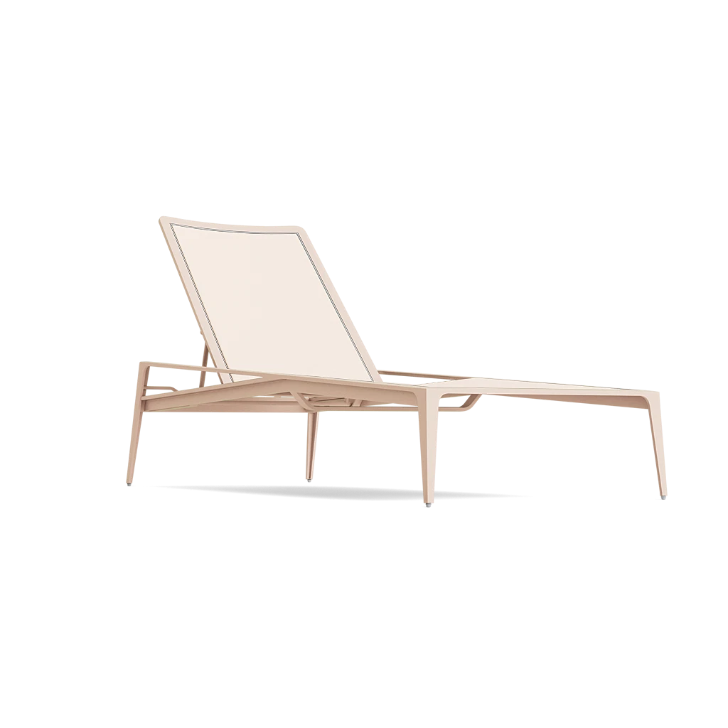 Modern Adj. Sling Chaise Lounge