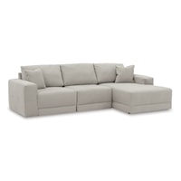 3-Piece Sectional Sofa with Chaise