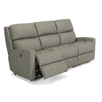 Contemporary Casual Reclining Sofa