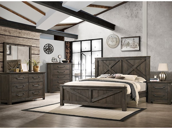 Maverick Queen Panel 4PC Bedroom Set