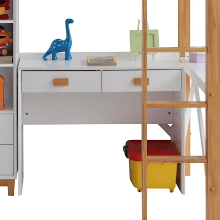 Contemporary Kid's Desk with 2 Drawers