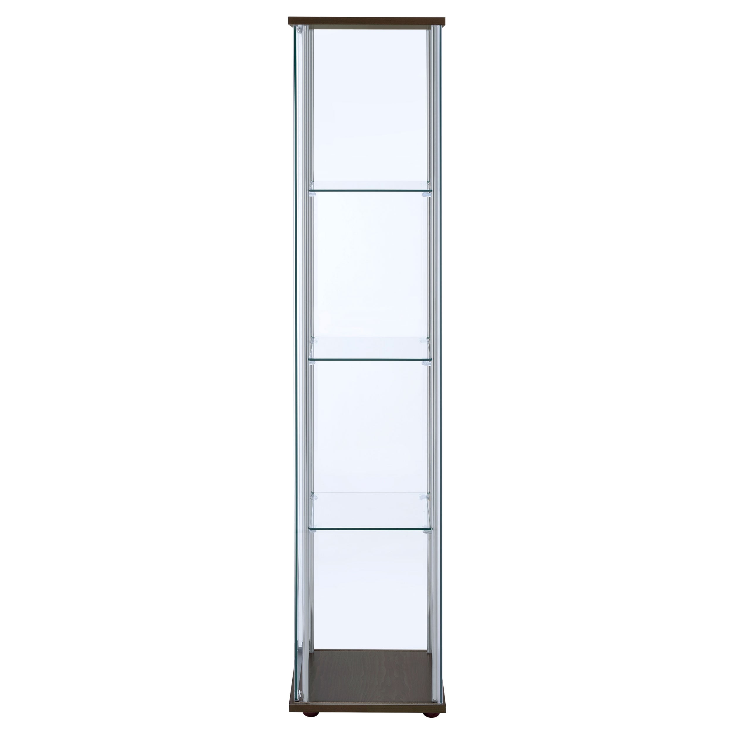 Bellatrix 4-shelf Glass Curio Cabinet