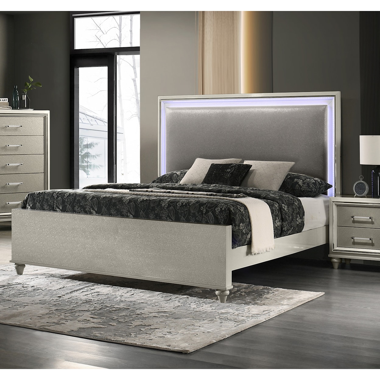 New Classic Furniture Lumina 4-Piece Queen Bedroom Set