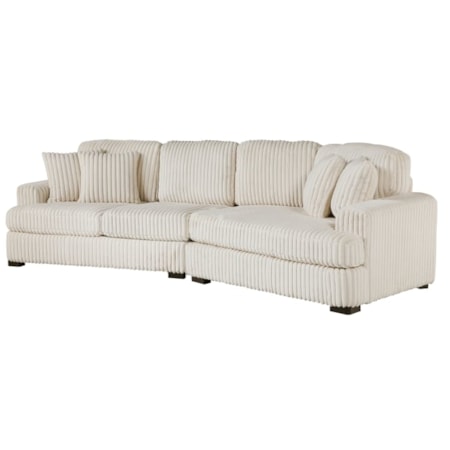 2-pc. Sectional Sofa w/Right Cuddler