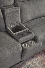 Paramount Living Alpine Casual Zero Gravity 6-Piece Power Reclining Sectional Sofa with Entertainment Console