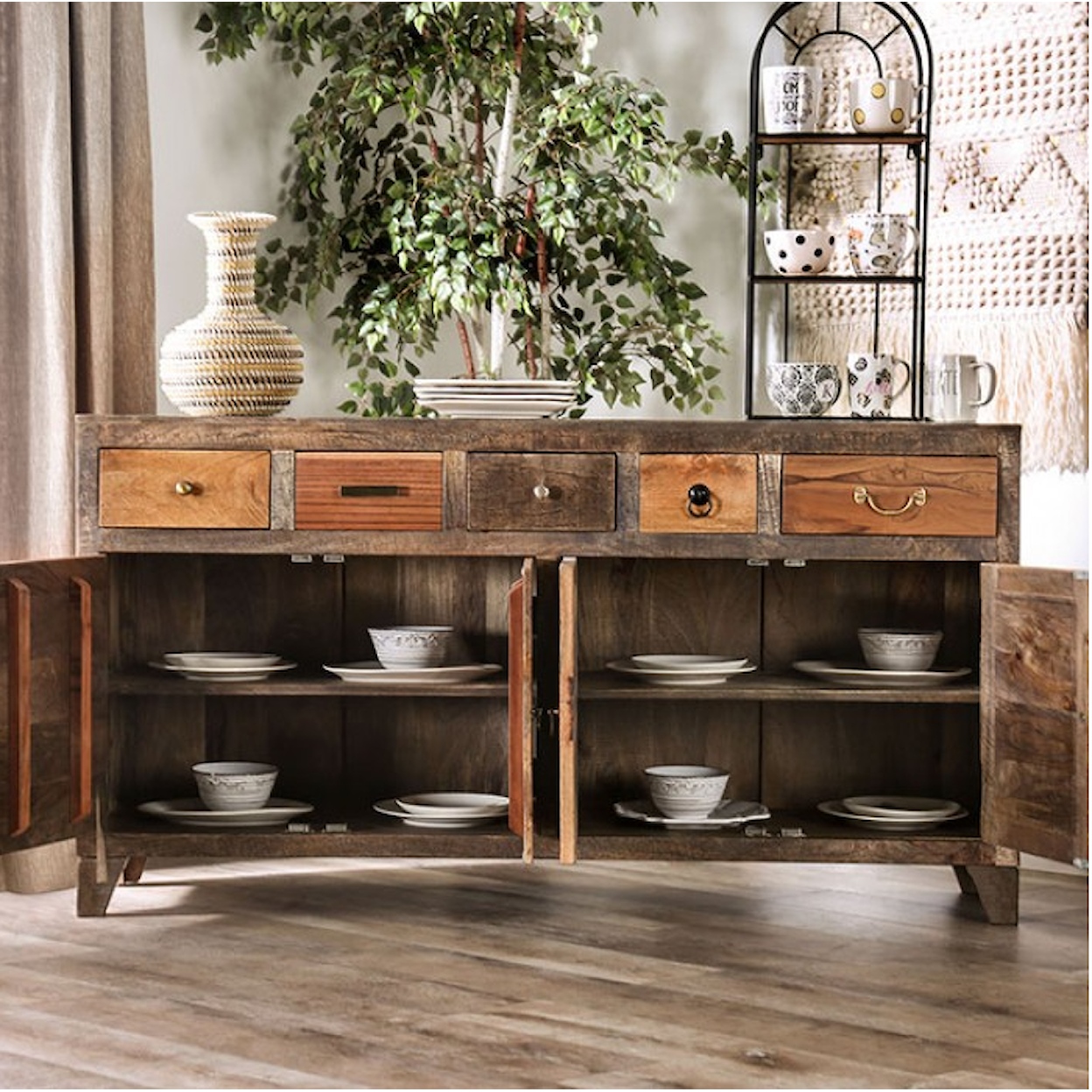 Furniture of America Saffronwald Cabinet