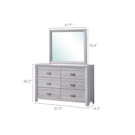 Dresser and Mirror