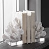 Uttermost Accessories Charbel White Bookends, Set/2
