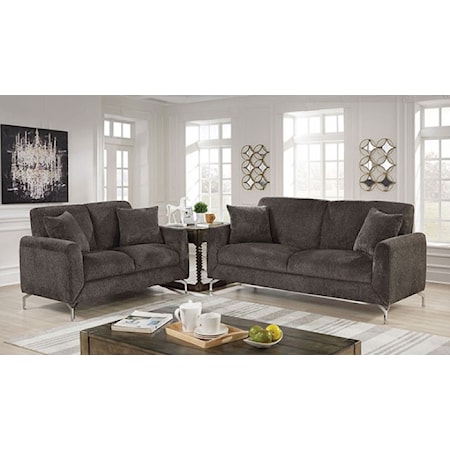 Sofa and Loveseat Set