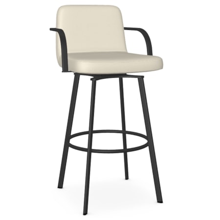 Upholstered Bar Height Swivel Stool