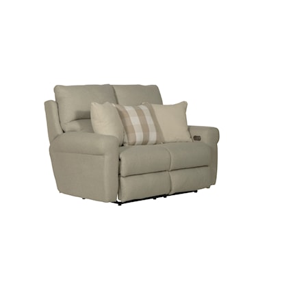 Power Lay Flat Reclining Loveseat