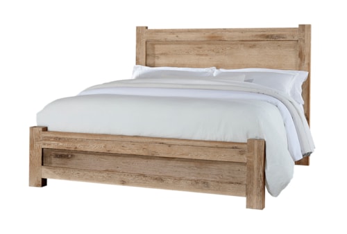 Rustic Queen Low Profile Bed