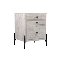 Contemporary File with Locking File Drawers