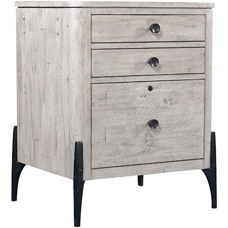 Contemporary File with Locking File Drawers