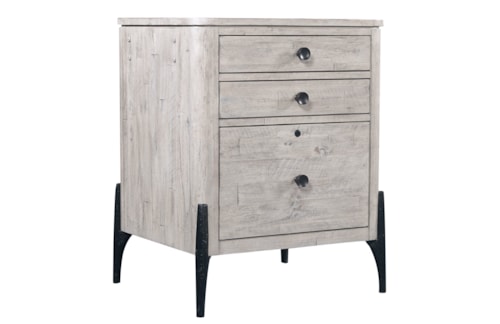 Contemporary File with Locking File Drawers