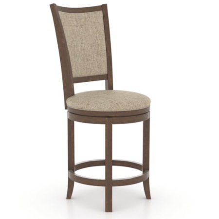 Upholstered Swivel Stool