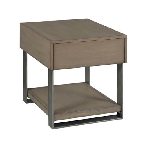 Contemporary End Table with Drawer