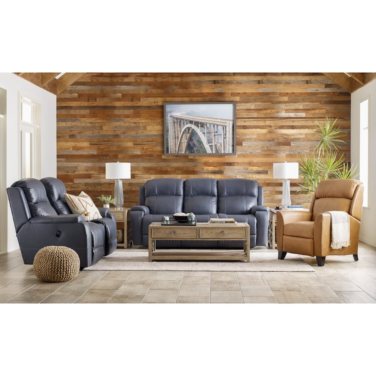 La-Z-Boy Dorian Dorian Power Reclining Sofa w/ Headrest