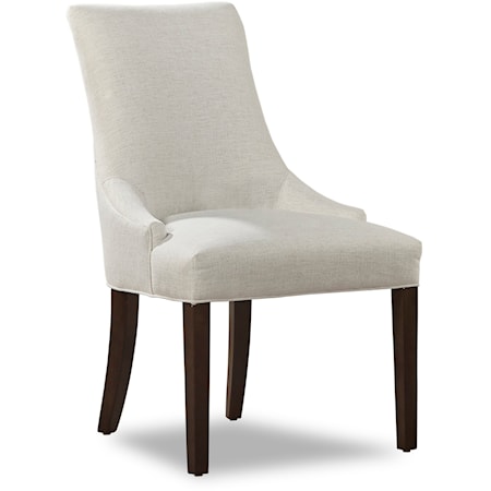 Upholstered Host Chair with Slope Arms