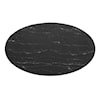 Modway Lippa 60" Marble Oval Dining Table