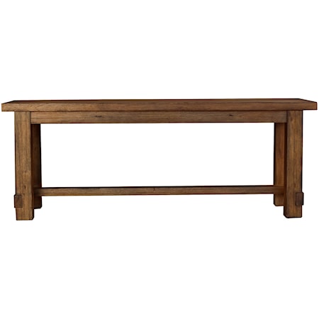 Rustic Transitional Dining Bench