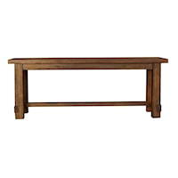 Rustic Transitional Dining Bench 