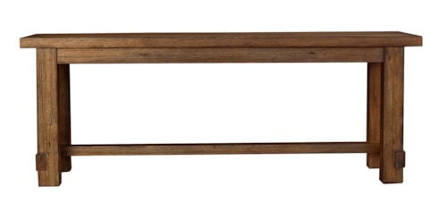 Solid Wood Dining Bench with Trestle Styling