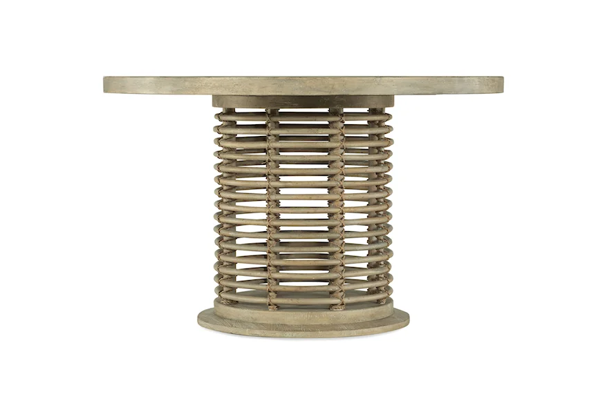 Surfrider Round Dining Table by Hooker Furniture at Zak's Home
