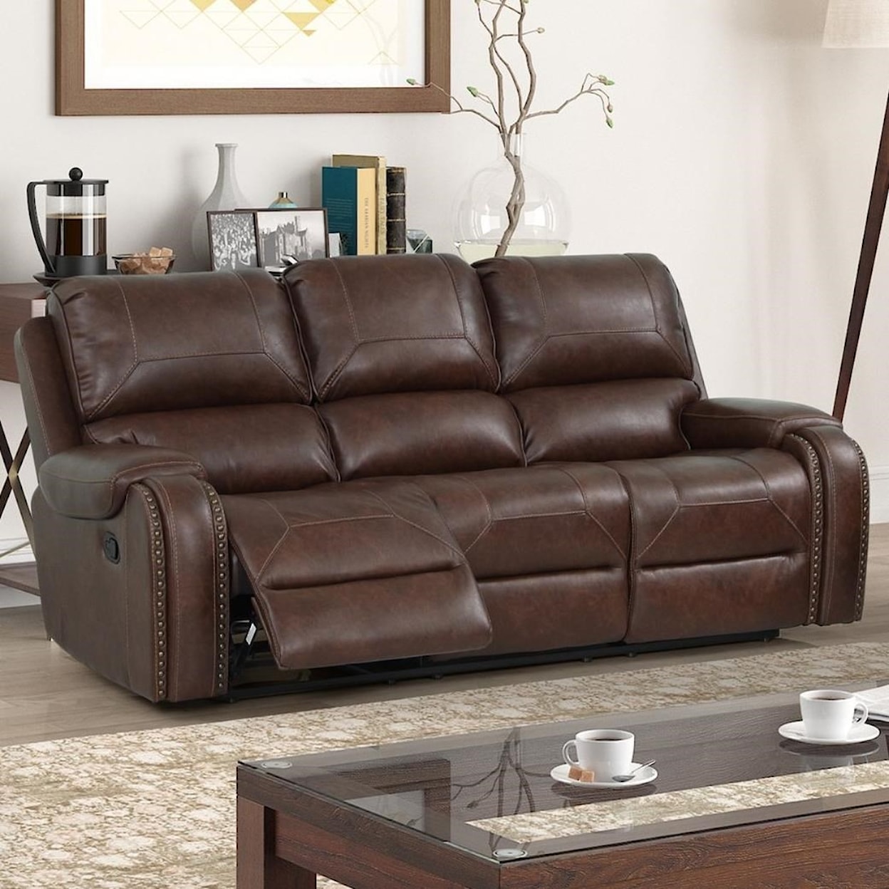 New Classic Taos Power Dual Reclining Sofa